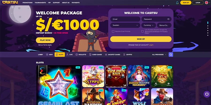 Casitsu Casino Bonuses and Logins in Australia